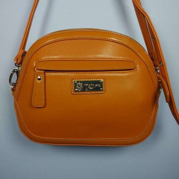 Sharif 1827 Leather Crossbody Bag Floral Hand Painted NEW Multicolor Art to Wear - Picture 2 of 9